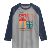 Funny Easily Distracted By Guinea Pigs And Gaming Raglan Shirt Game Lover Gift - Wonder Print Shop