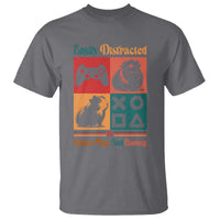Funny Easily Distracted By Guinea Pigs And Gaming T Shirt Game Lover Gift - Wonder Print Shop