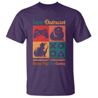 Funny Easily Distracted By Guinea Pigs And Gaming T Shirt Game Lover Gift - Wonder Print Shop