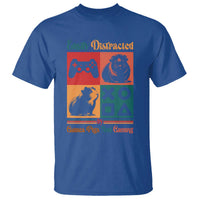 Funny Easily Distracted By Guinea Pigs And Gaming T Shirt Game Lover Gift - Wonder Print Shop