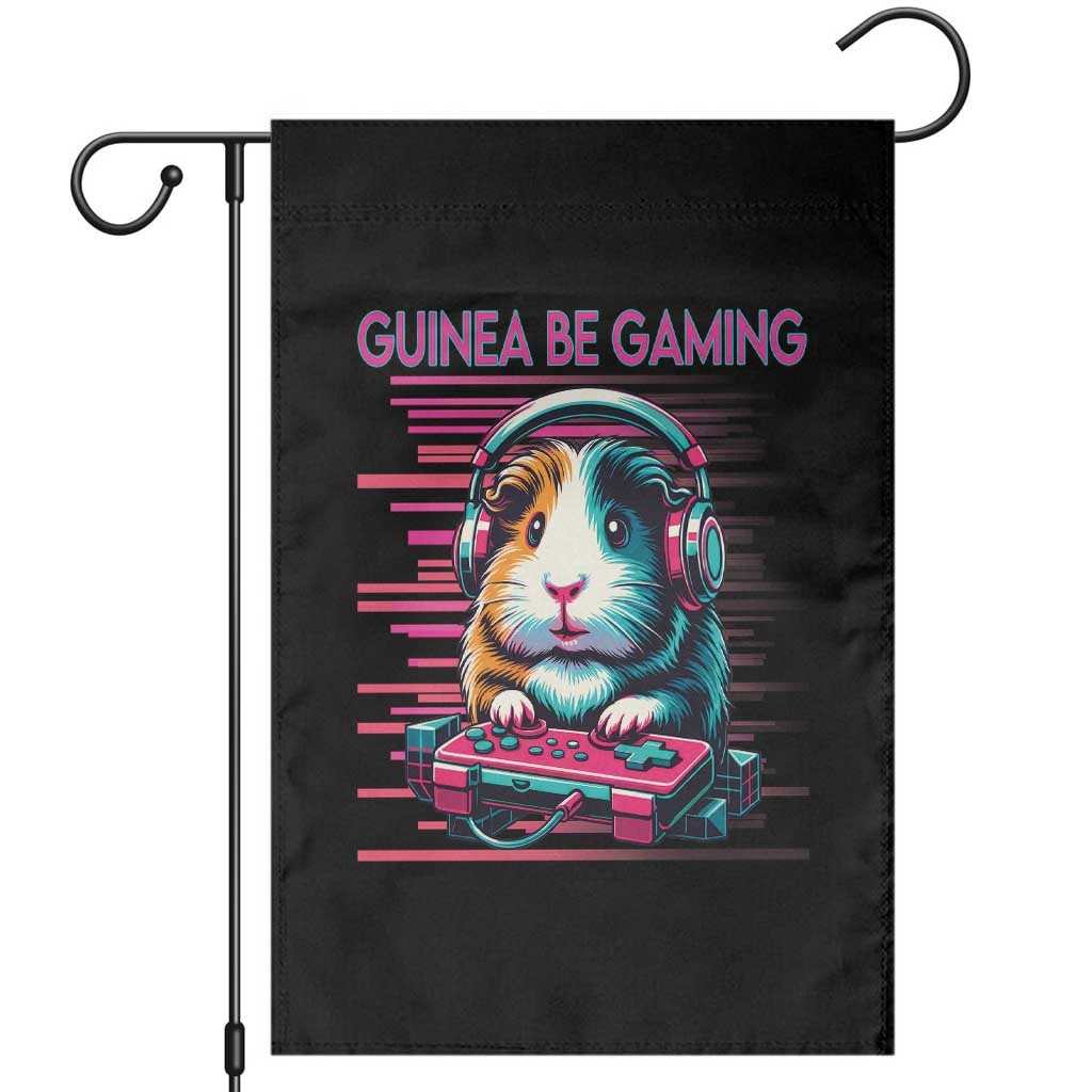 Funny Guinea Pig Video Game Player Gift Garden Flag Guinea Be Gaming - Wonder Print Shop