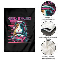 Funny Guinea Pig Video Game Player Gift Garden Flag Guinea Be Gaming - Wonder Print Shop