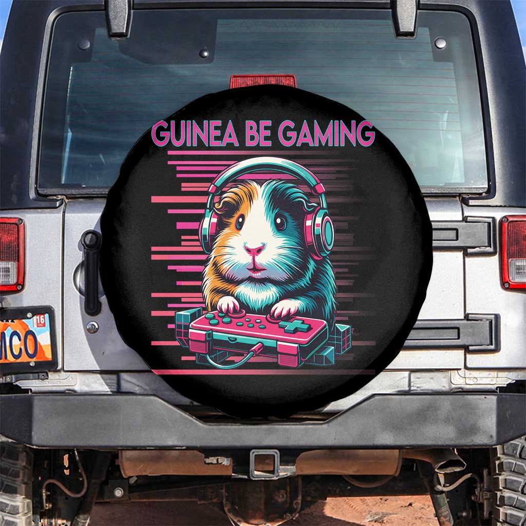 Funny Guinea Pig Video Game Player Gift Spare Tire Cover Guinea Be Gaming - Wonder Print Shop