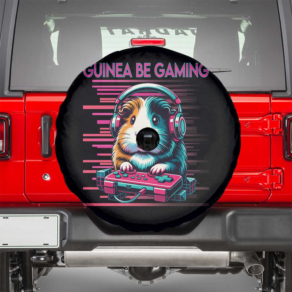 Funny Guinea Pig Video Game Player Gift Spare Tire Cover Guinea Be Gaming - Wonder Print Shop