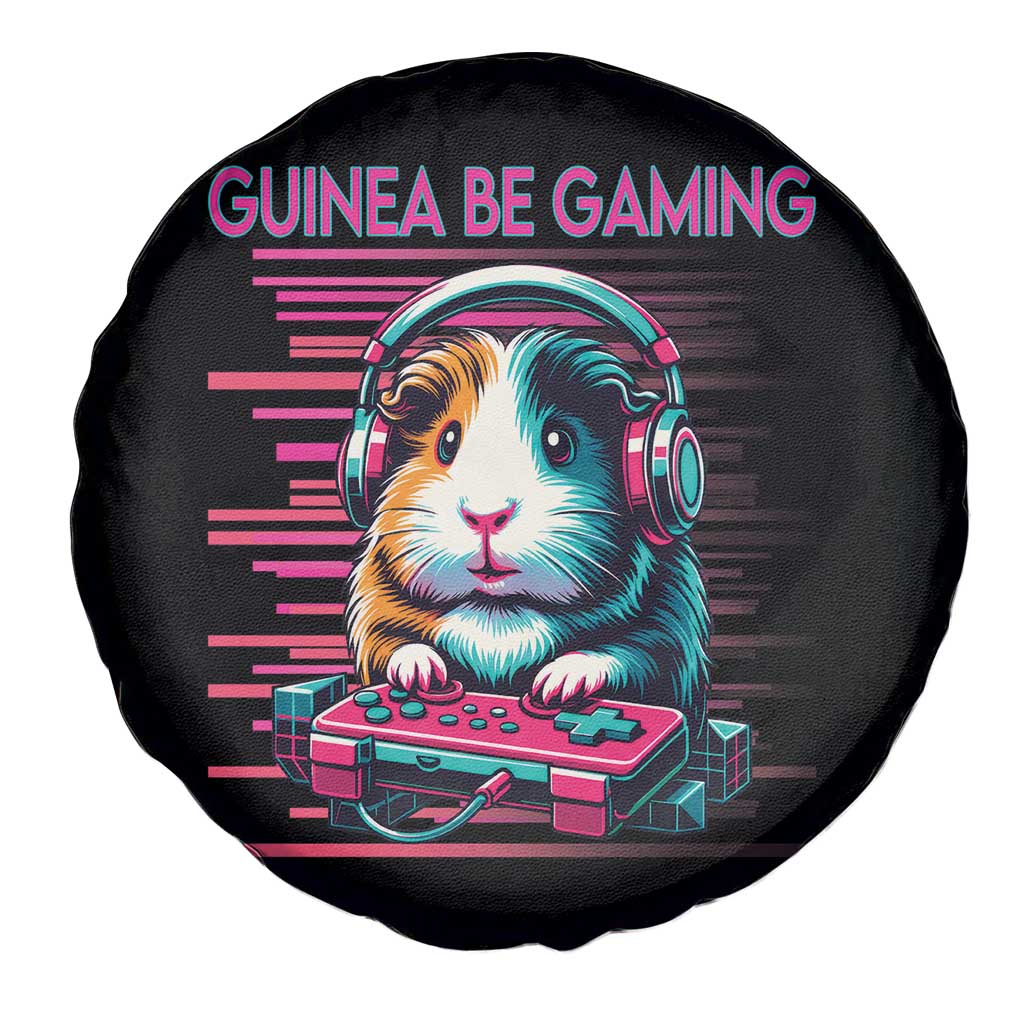 Funny Guinea Pig Video Game Player Gift Spare Tire Cover Guinea Be Gaming - Wonder Print Shop
