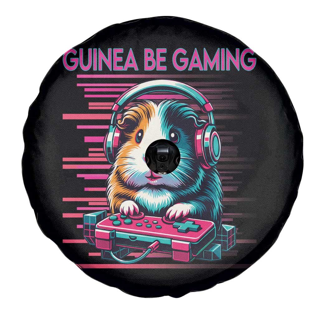 Funny Guinea Pig Video Game Player Gift Spare Tire Cover Guinea Be Gaming - Wonder Print Shop