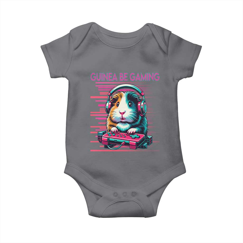 Funny Guinea Pig Video Game Player Gift Baby Onesie Guinea Be Gaming - Wonder Print Shop