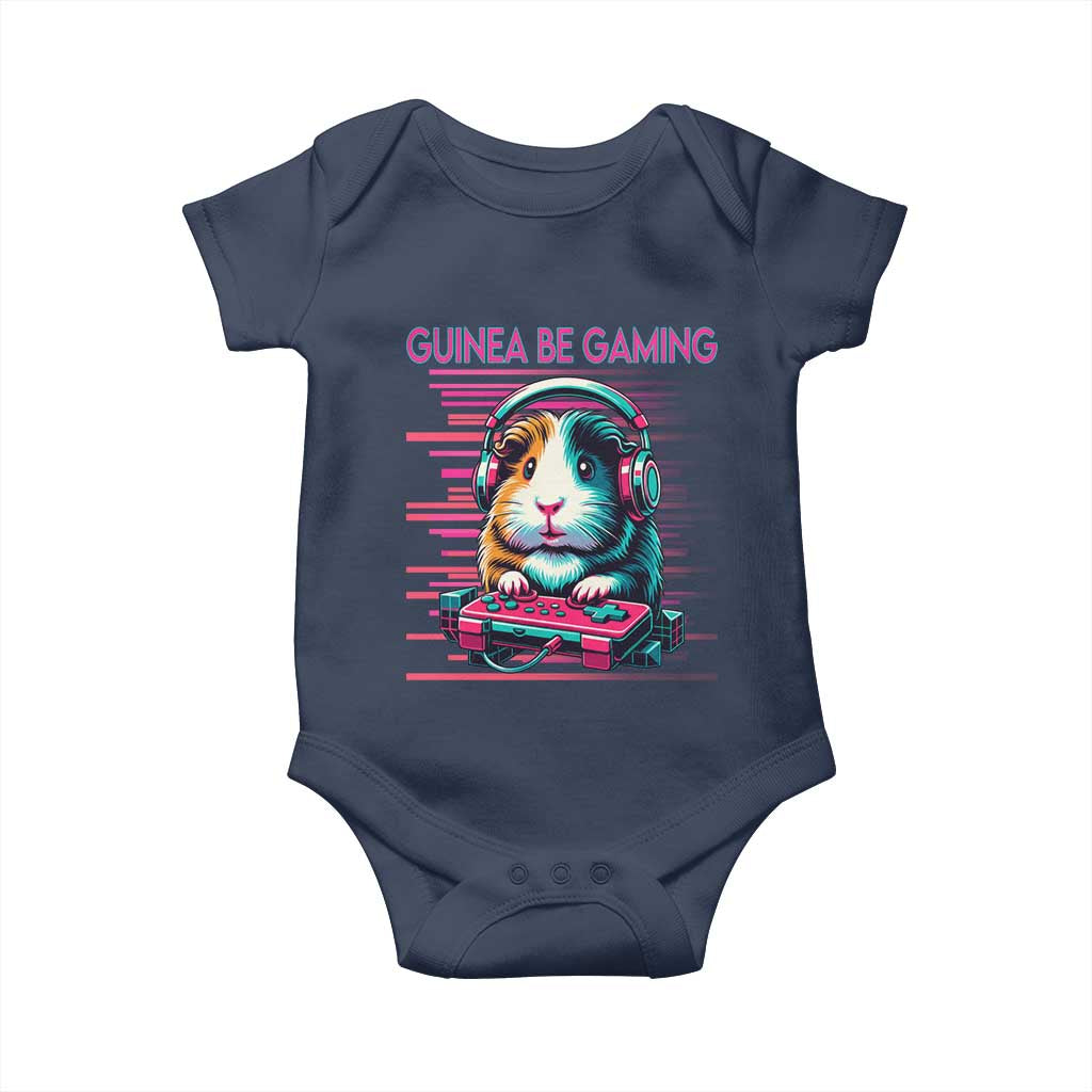 Funny Guinea Pig Video Game Player Gift Baby Onesie Guinea Be Gaming - Wonder Print Shop