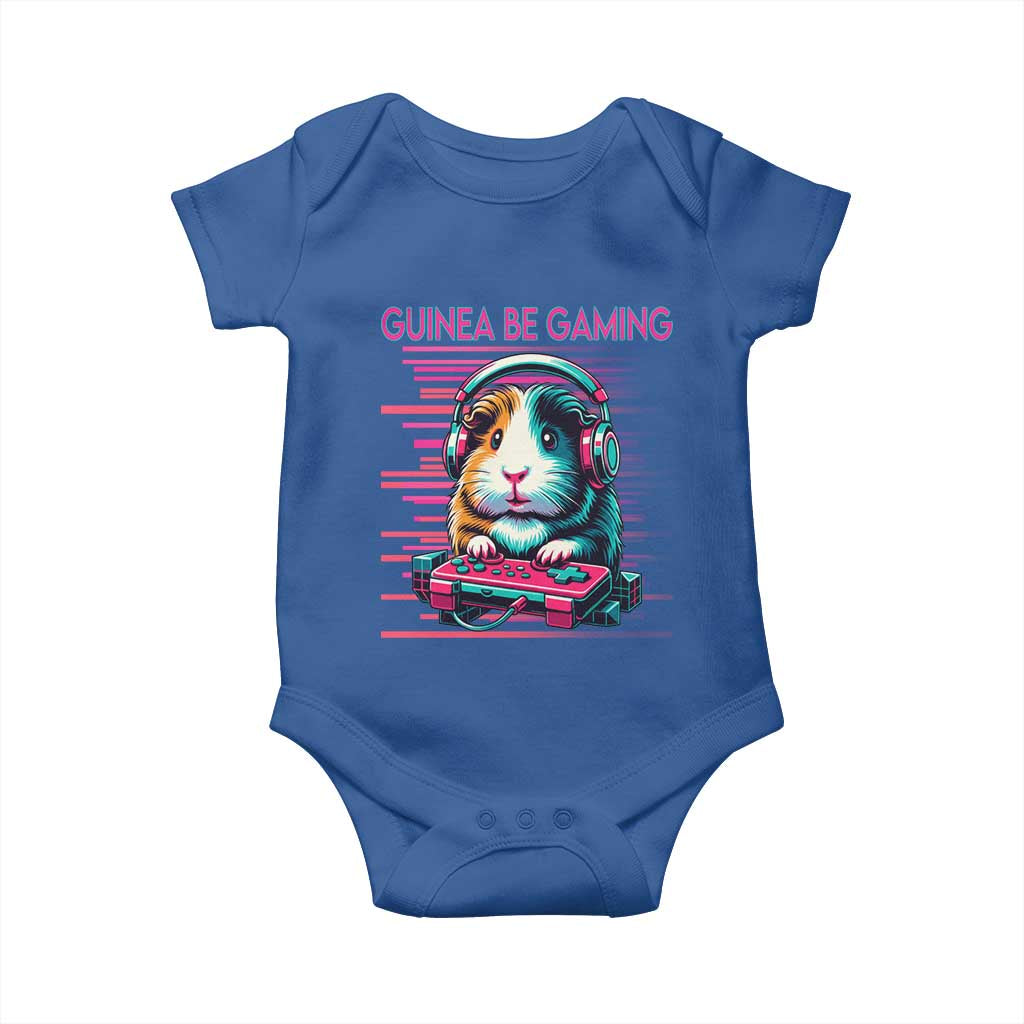 Funny Guinea Pig Video Game Player Gift Baby Onesie Guinea Be Gaming - Wonder Print Shop