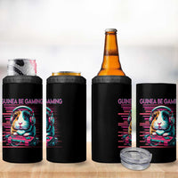 Funny Guinea Pig Video Game Player Gift 4 in 1 Can Cooler Tumbler Guinea Be Gaming - Wonder Print Shop
