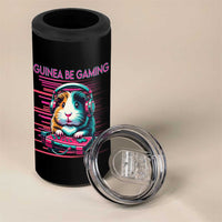 Funny Guinea Pig Video Game Player Gift 4 in 1 Can Cooler Tumbler Guinea Be Gaming - Wonder Print Shop