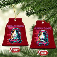 Funny Guinea Pig Video Game Player Gift Ceramic Ornament Guinea Be Gaming - Wonder Print Shop