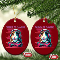 Funny Guinea Pig Video Game Player Gift Ceramic Ornament Guinea Be Gaming - Wonder Print Shop