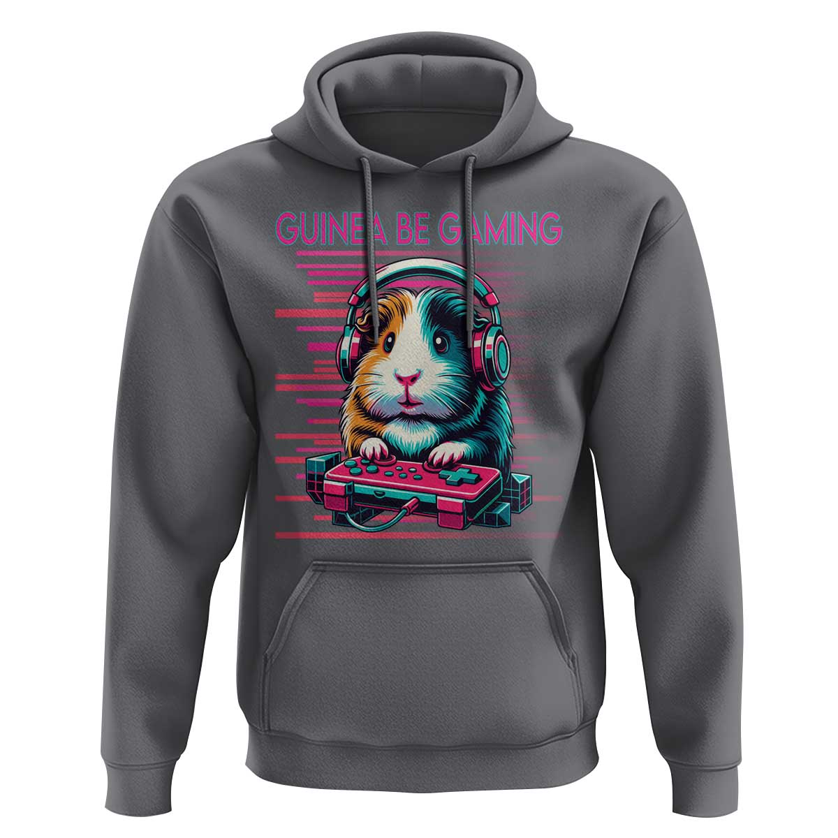 Funny Guinea Pig Video Game Player Gift Hoodie Guinea Be Gaming - Wonder Print Shop