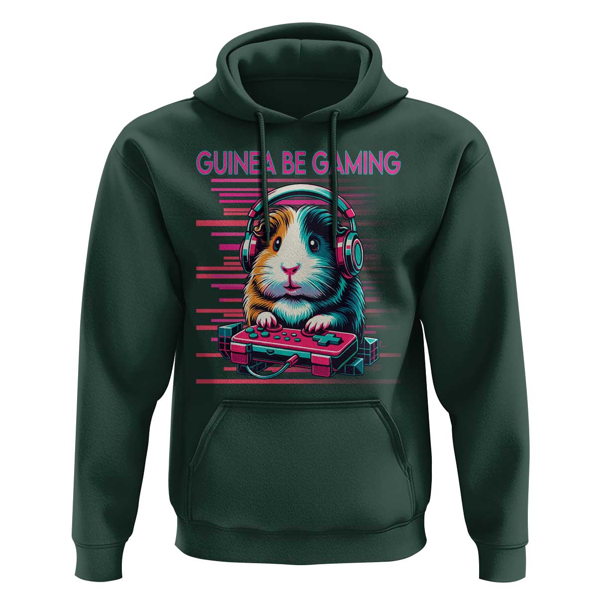 Funny Guinea Pig Video Game Player Gift Hoodie Guinea Be Gaming - Wonder Print Shop