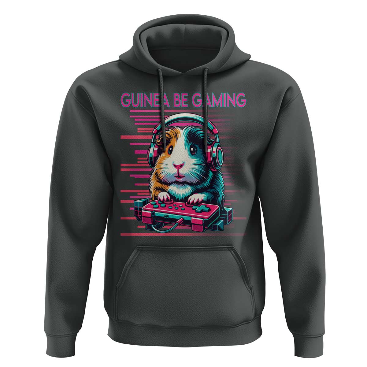 Funny Guinea Pig Video Game Player Gift Hoodie Guinea Be Gaming - Wonder Print Shop