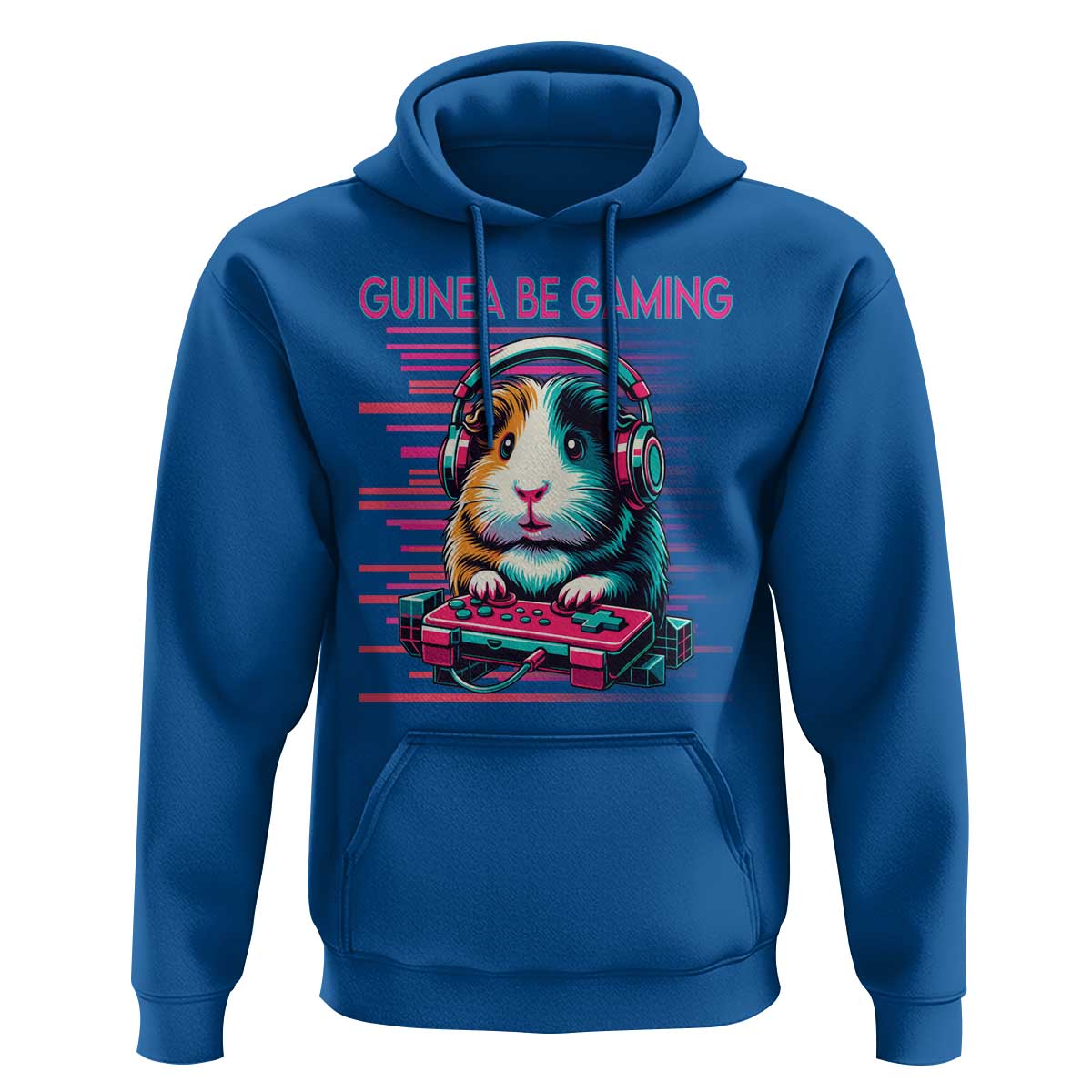Funny Guinea Pig Video Game Player Gift Hoodie Guinea Be Gaming - Wonder Print Shop