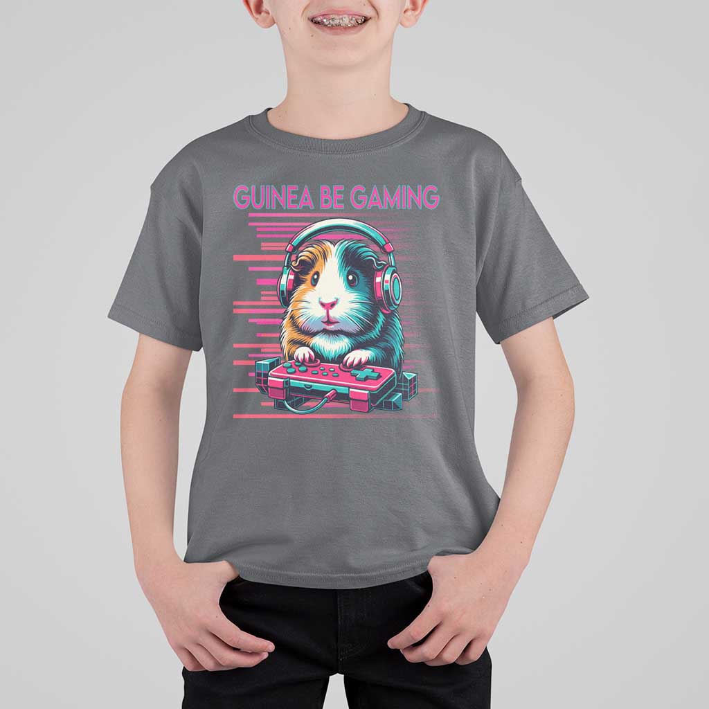 Funny Guinea Pig Video Game Player Gift T Shirt For Kid Guinea Be Gaming - Wonder Print Shop