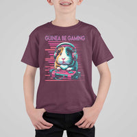 Funny Guinea Pig Video Game Player Gift T Shirt For Kid Guinea Be Gaming - Wonder Print Shop