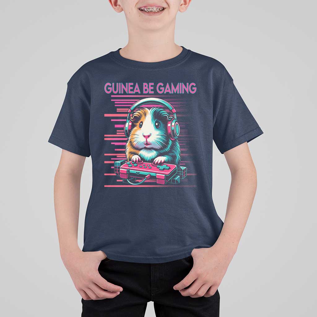 Funny Guinea Pig Video Game Player Gift T Shirt For Kid Guinea Be Gaming - Wonder Print Shop