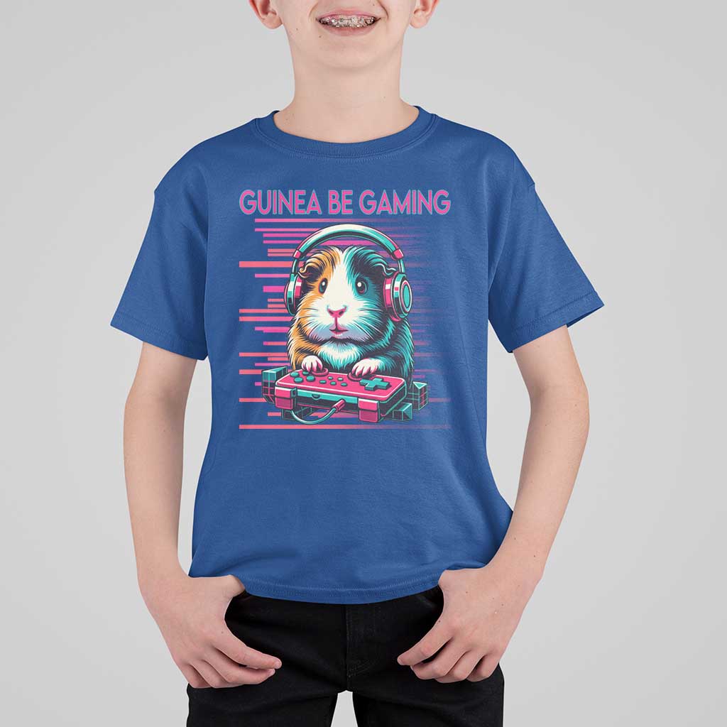 Funny Guinea Pig Video Game Player Gift T Shirt For Kid Guinea Be Gaming - Wonder Print Shop