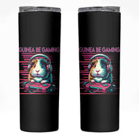 Funny Guinea Pig Video Game Player Gift Skinny Tumbler Guinea Be Gaming - Wonder Print Shop