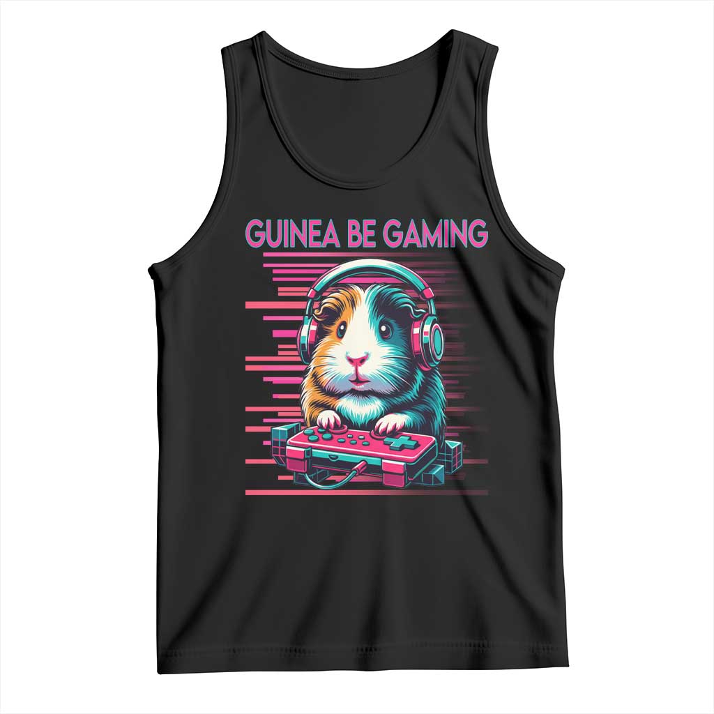 Funny Guinea Pig Video Game Player Gift Tank Top Guinea Be Gaming - Wonder Print Shop