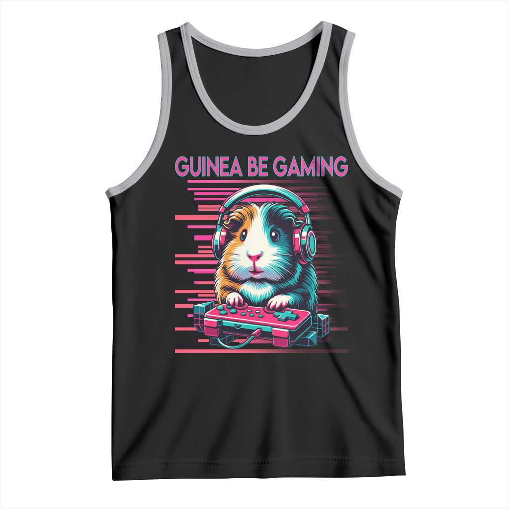 Funny Guinea Pig Video Game Player Gift Tank Top Guinea Be Gaming - Wonder Print Shop