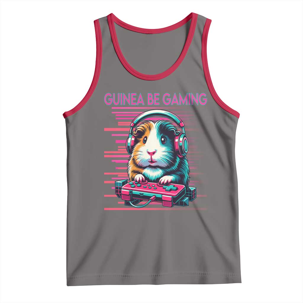 Funny Guinea Pig Video Game Player Gift Tank Top Guinea Be Gaming - Wonder Print Shop