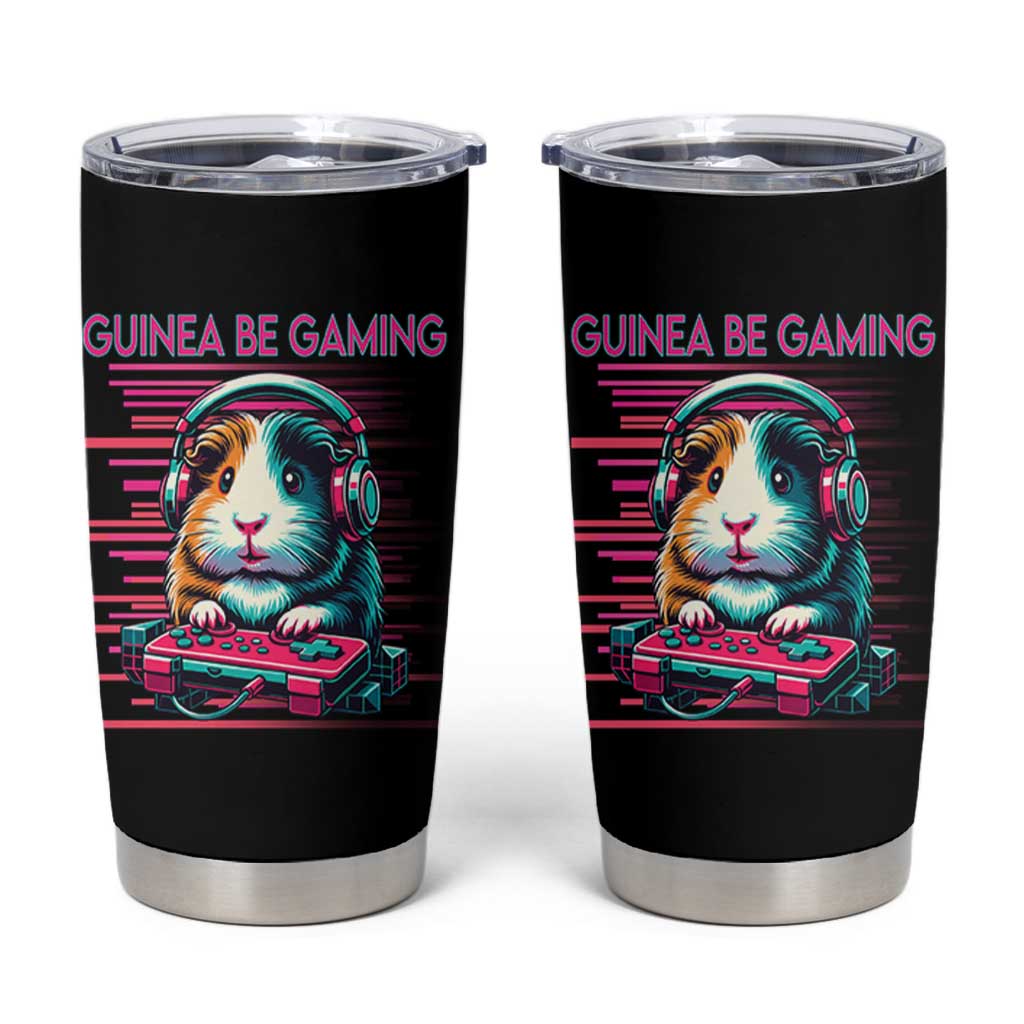 Funny Guinea Pig Video Game Player Gift Tumbler Cup Guinea Be Gaming - Wonder Print Shop