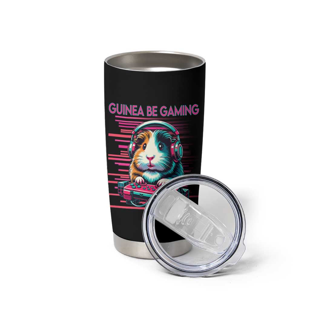 Funny Guinea Pig Video Game Player Gift Tumbler Cup Guinea Be Gaming - Wonder Print Shop