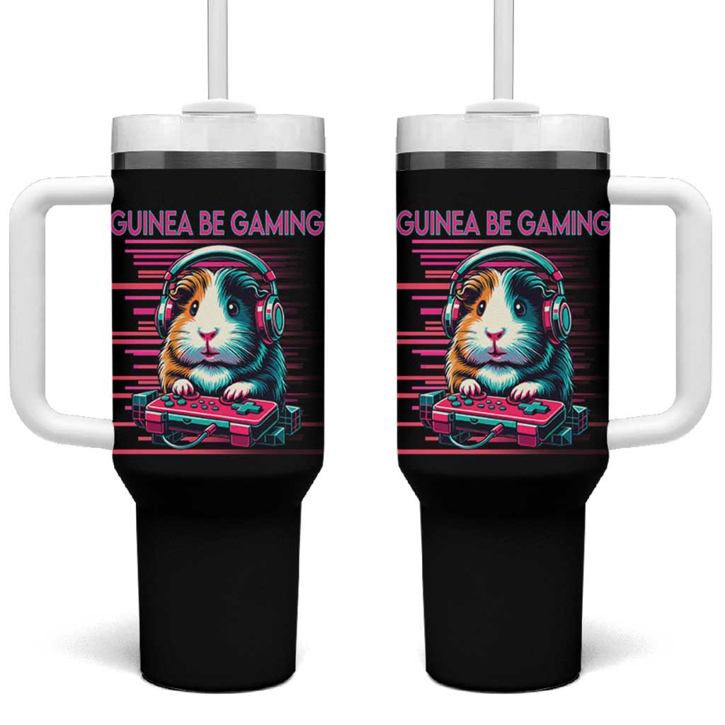 Funny Guinea Pig Video Game Player Gift Tumbler With Handle Guinea Be Gaming - Wonder Print Shop