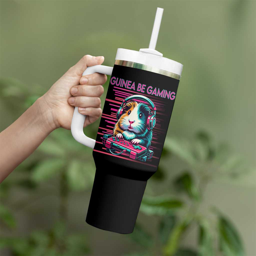 Funny Guinea Pig Video Game Player Gift Tumbler With Handle Guinea Be Gaming - Wonder Print Shop