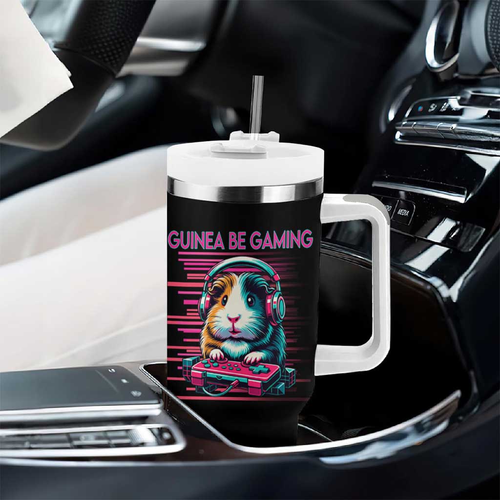 Funny Guinea Pig Video Game Player Gift Tumbler With Handle Guinea Be Gaming - Wonder Print Shop