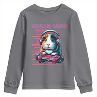 Funny Guinea Pig Video Game Player Gift Youth Sweatshirt Guinea Be Gaming - Wonder Print Shop
