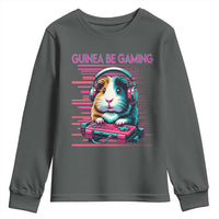 Funny Guinea Pig Video Game Player Gift Youth Sweatshirt Guinea Be Gaming - Wonder Print Shop