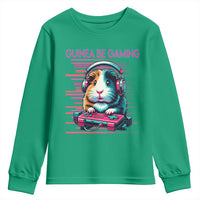 Funny Guinea Pig Video Game Player Gift Youth Sweatshirt Guinea Be Gaming - Wonder Print Shop