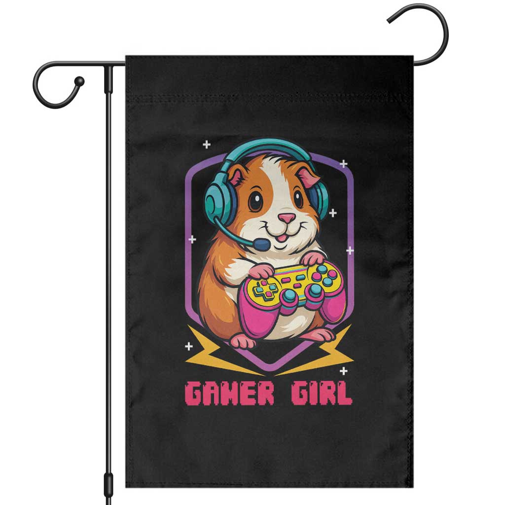 Guinea Pig Video Game Rodent Lover Garden Flag Funny Gamers Girl Gift - Wonder Print Shop