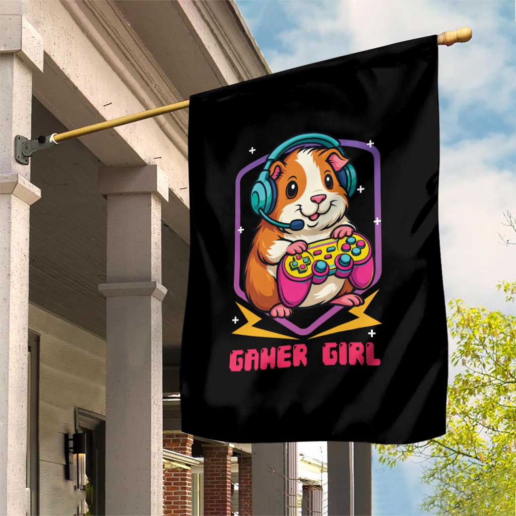 Guinea Pig Video Game Rodent Lover Garden Flag Funny Gamers Girl Gift - Wonder Print Shop