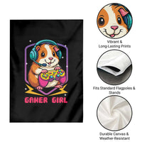 Guinea Pig Video Game Rodent Lover Garden Flag Funny Gamers Girl Gift - Wonder Print Shop