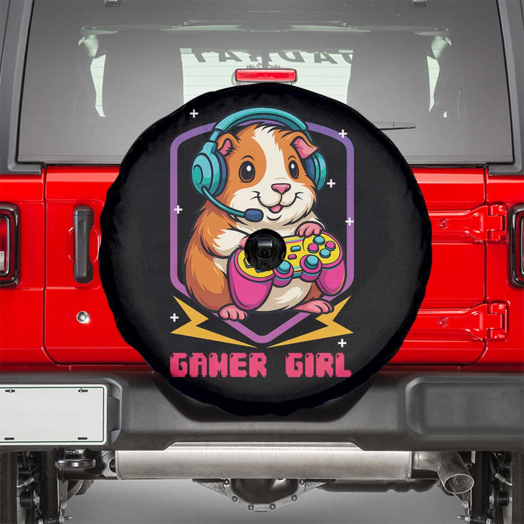 Guinea Pig Video Game Rodent Lover Spare Tire Cover Funny Gamers Girl Gift - Wonder Print Shop