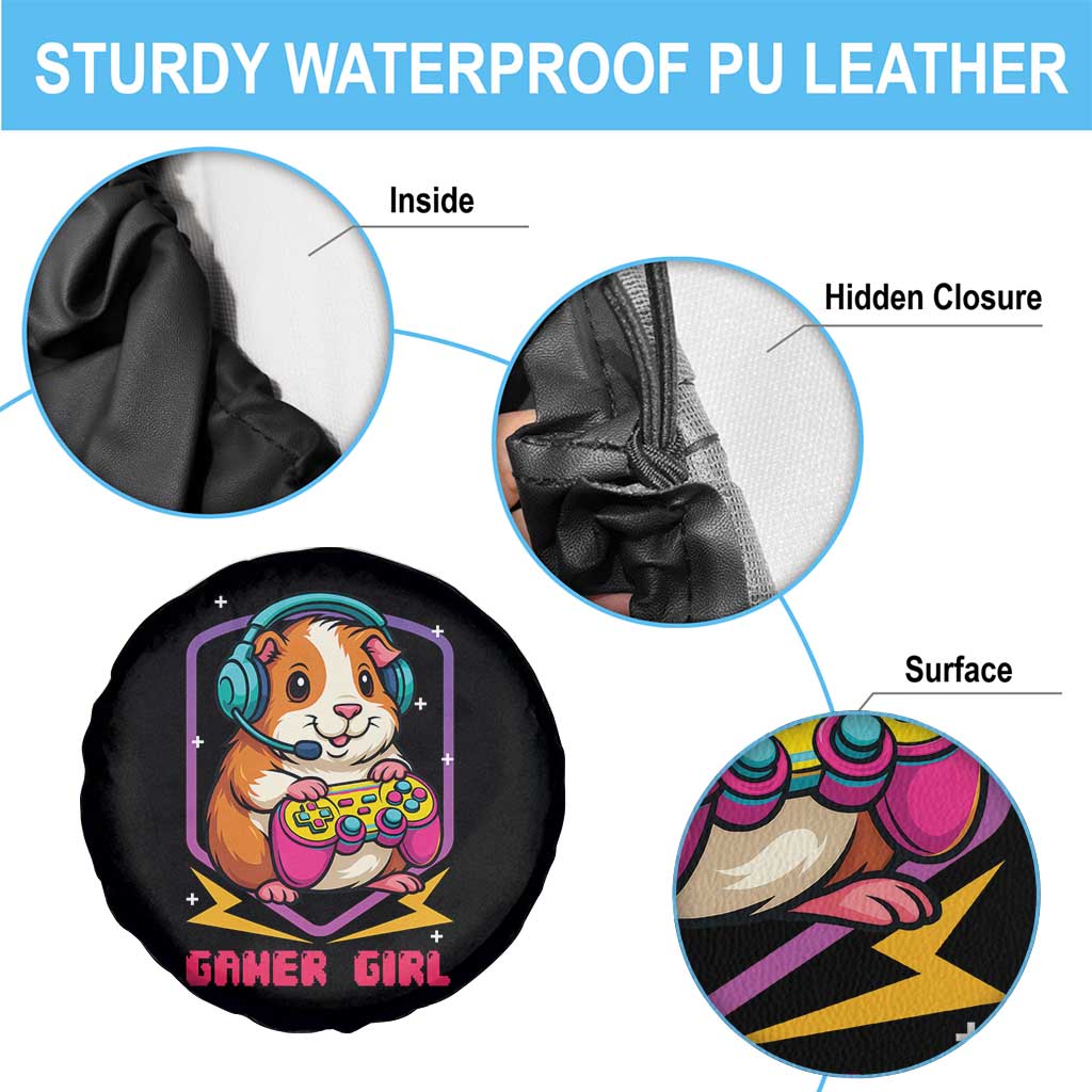 Guinea Pig Video Game Rodent Lover Spare Tire Cover Funny Gamers Girl Gift - Wonder Print Shop