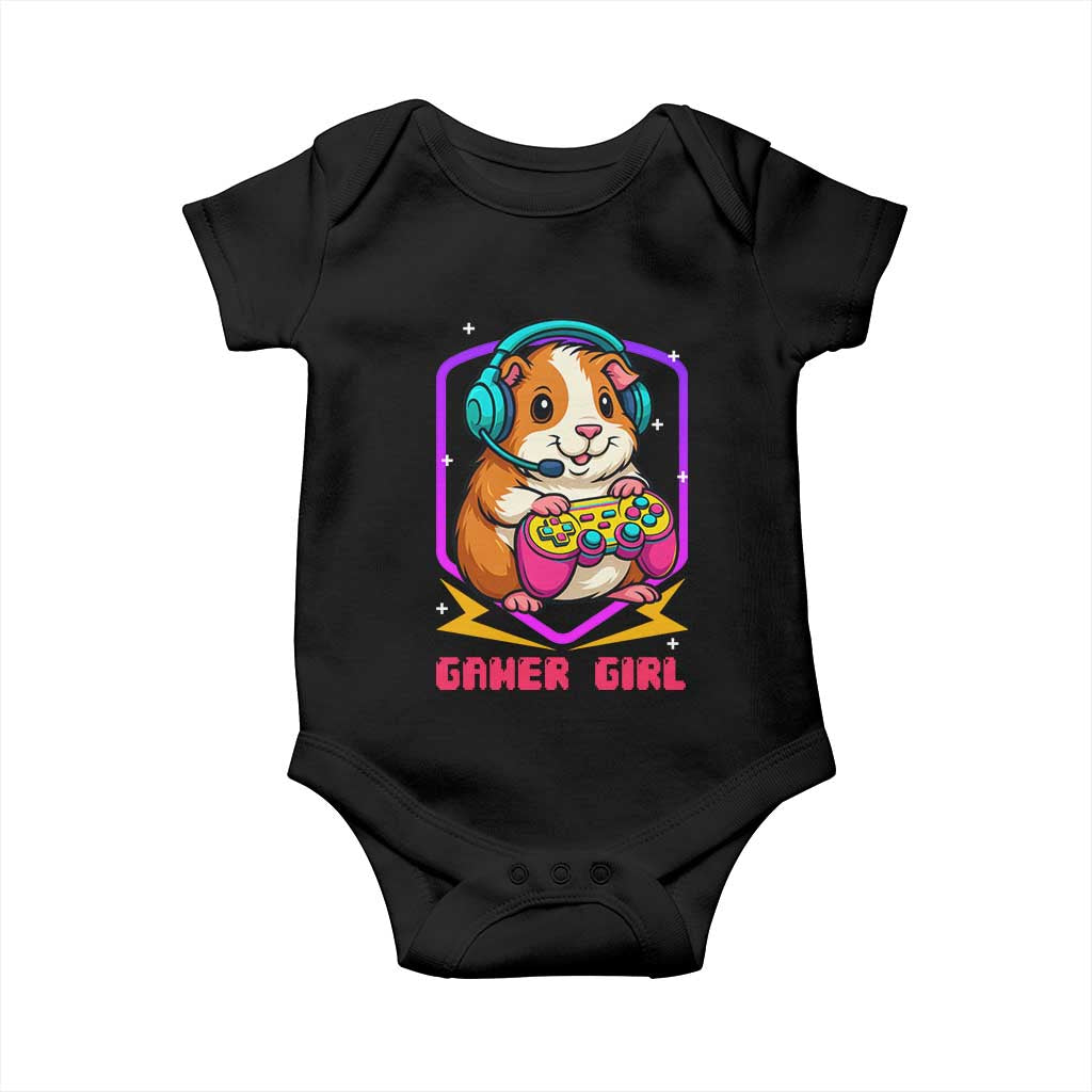 Guinea Pig Video Game Rodent Lover Baby Onesie Funny Gamers Girl Gift - Wonder Print Shop