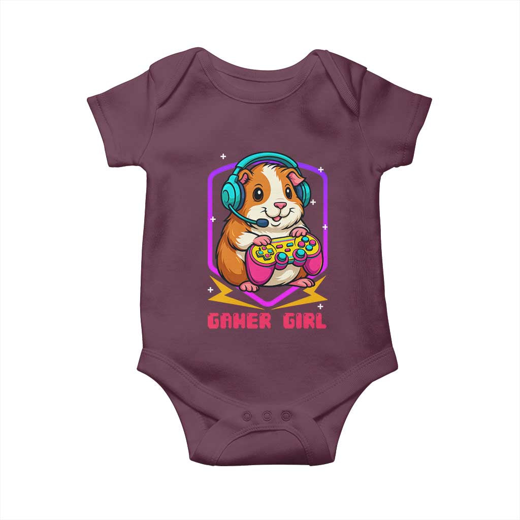 Guinea Pig Video Game Rodent Lover Baby Onesie Funny Gamers Girl Gift - Wonder Print Shop