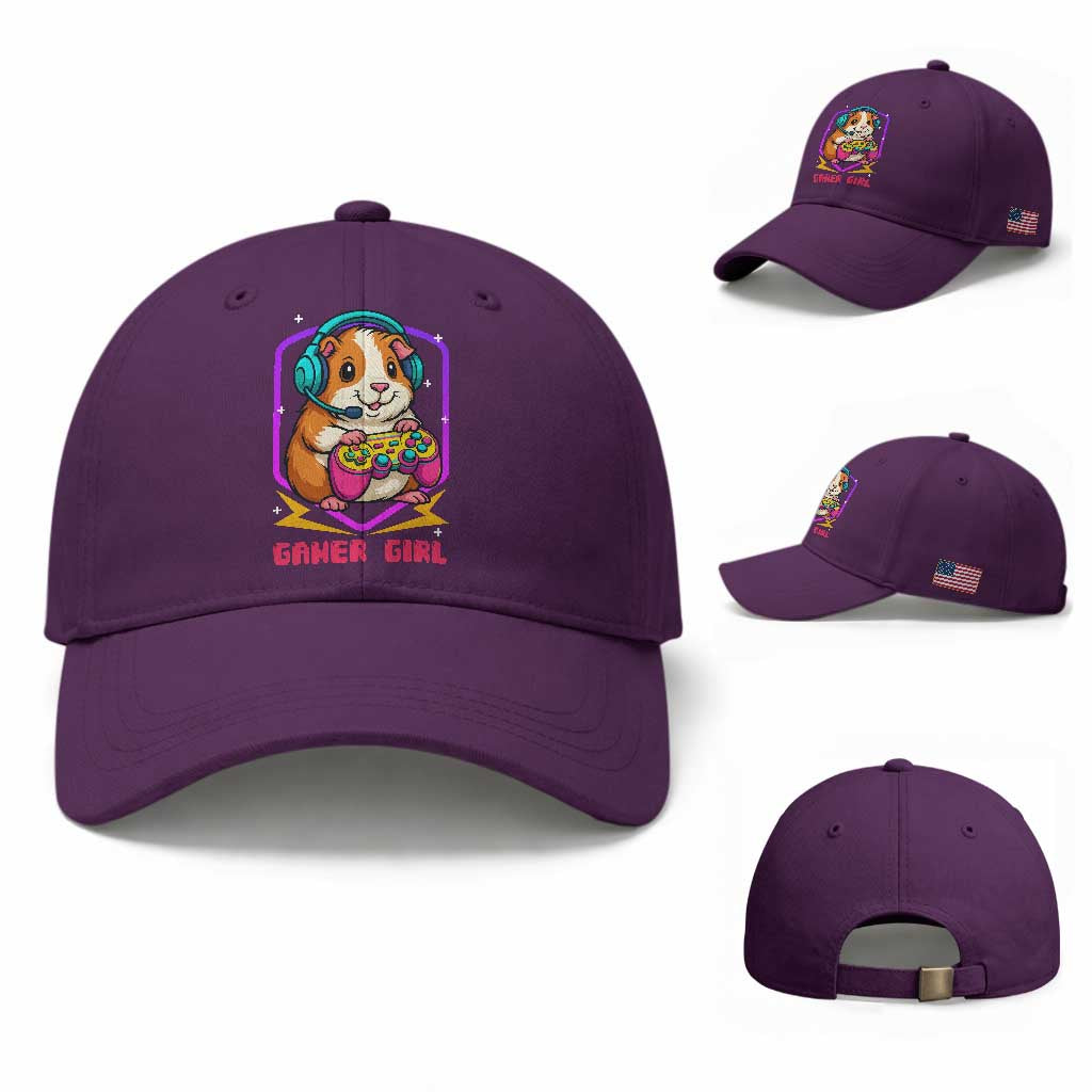 Guinea Pig Video Game Rodent Lover Baseball Cap Funny Gamers Girl Gift