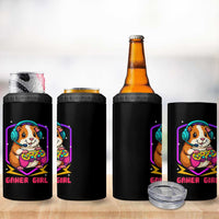 Guinea Pig Video Game Rodent Lover 4 in 1 Can Cooler Tumbler Funny Gamers Girl Gift - Wonder Print Shop