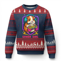 Guinea Pig Video Game Rodent Lover Ugly Christmas Sweater Funny Gamers Girl Gift - Wonder Print Shop