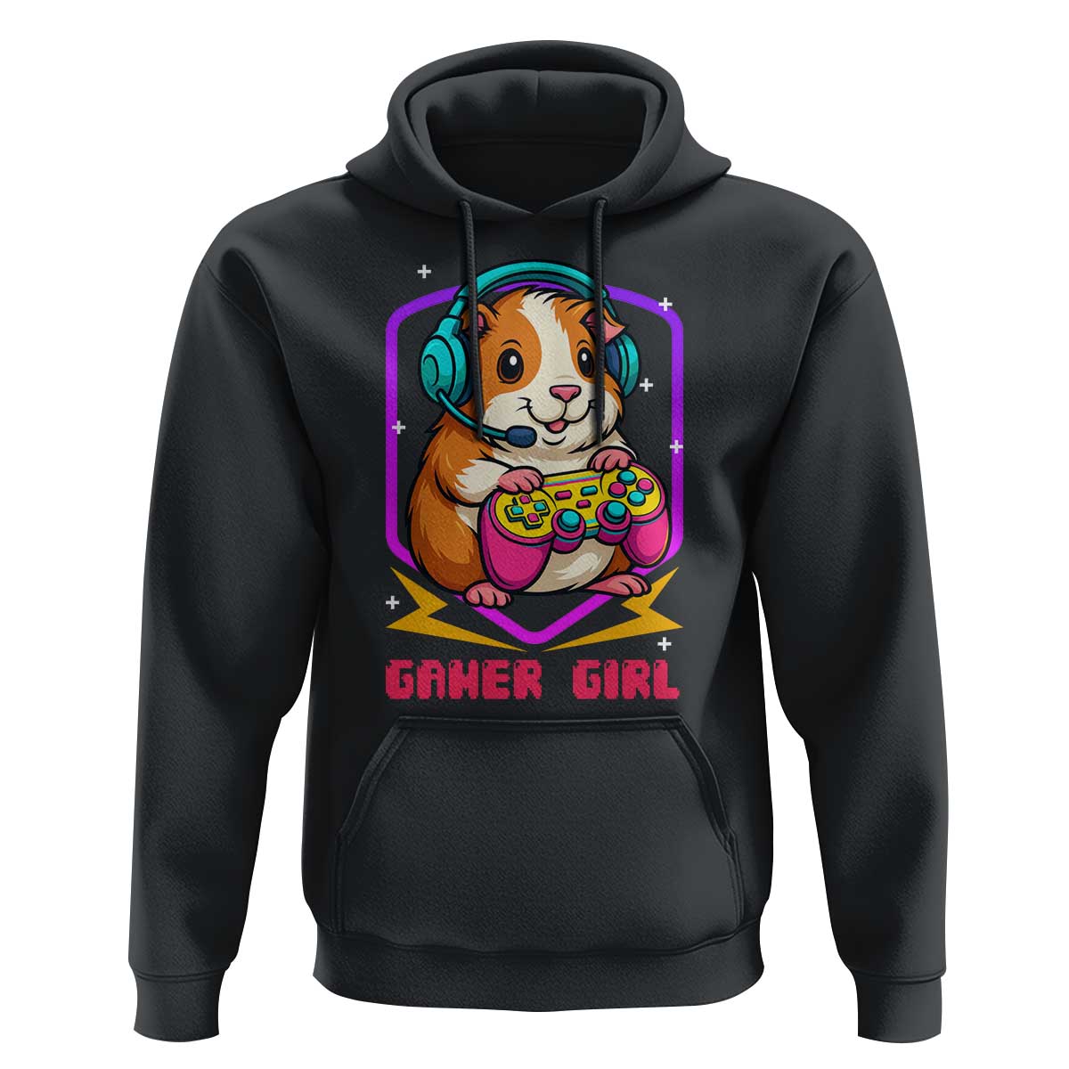 Guinea Pig Video Game Rodent Lover Hoodie Funny Gamers Girl Gift - Wonder Print Shop