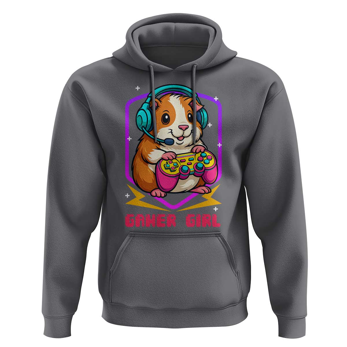 Guinea Pig Video Game Rodent Lover Hoodie Funny Gamers Girl Gift - Wonder Print Shop