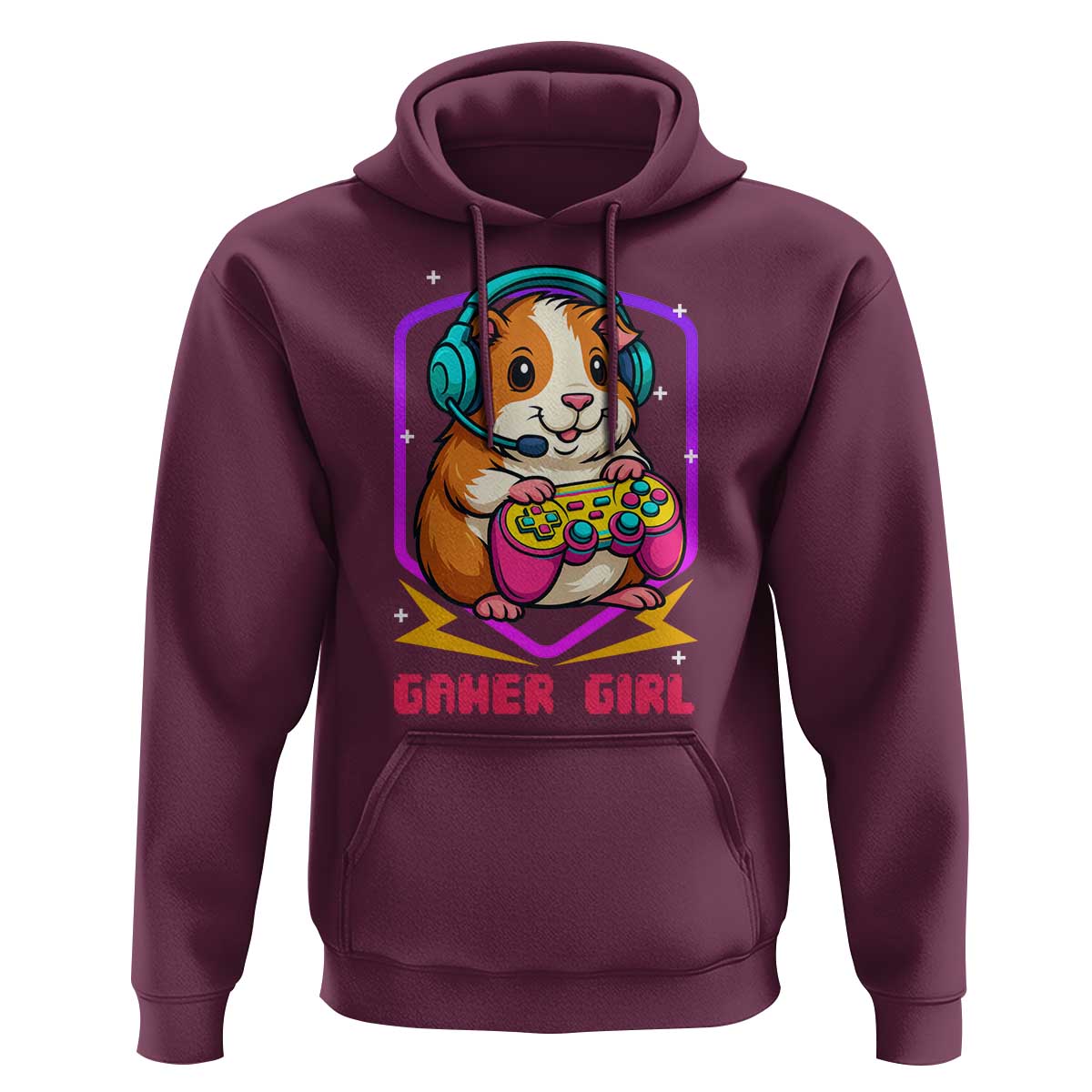 Guinea Pig Video Game Rodent Lover Hoodie Funny Gamers Girl Gift - Wonder Print Shop